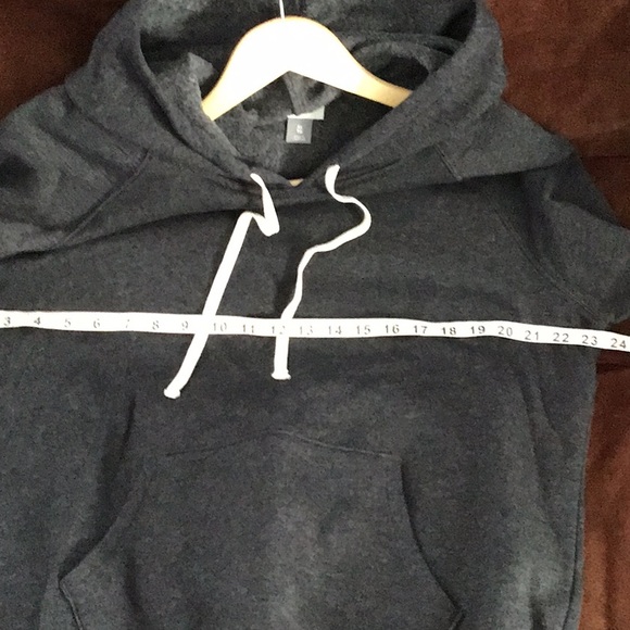Old Navy Fleece hoodie, women’s, dark, gray color, size XL - Picture 5 of 7